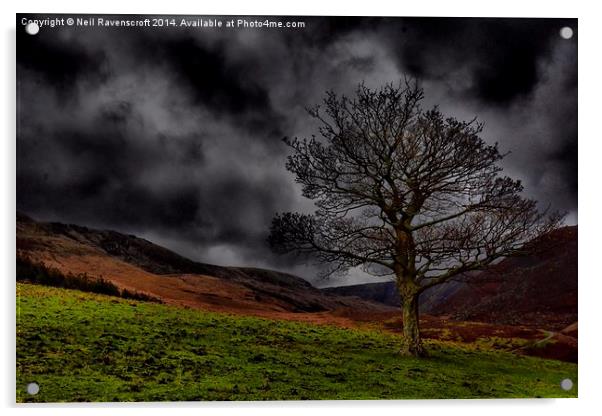  Dovestones storm Acrylic by Neil Ravenscroft