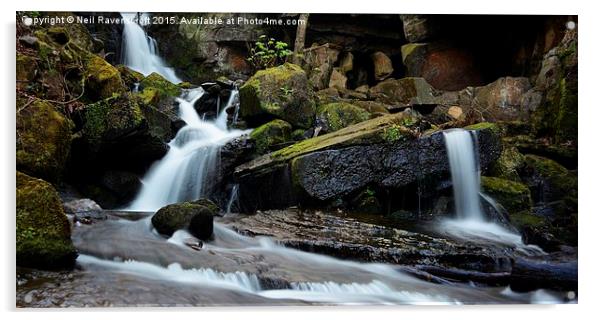   Lumsdale falls Acrylic by Neil Ravenscroft