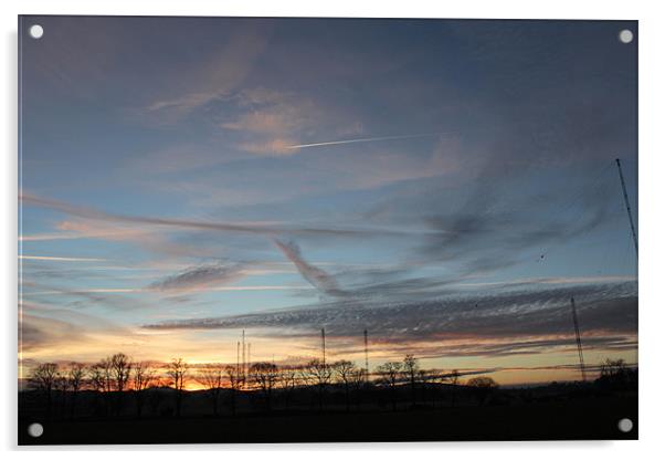 Masts at Skelton Acrylic by Gavin Wilson