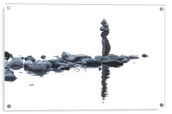 stone balance Acrylic by Gavin Wilson