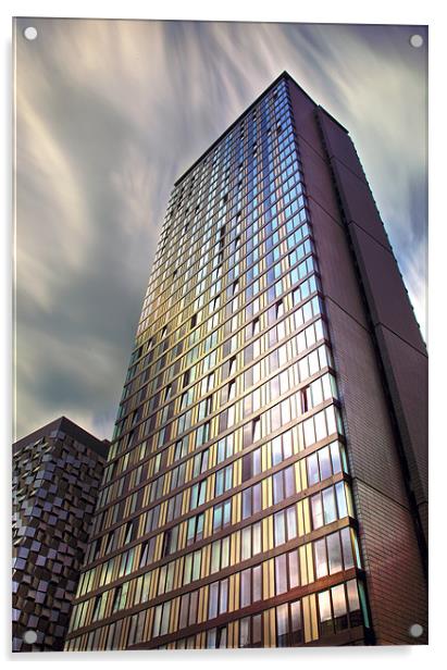 St. Pauls Tower Sheffield Acrylic by David Yeaman