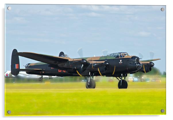 Avro Lancaster Bomber Acrylic by David Yeaman