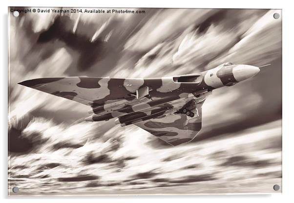 Avro Vulcan Bomber B2 (XH558) Acrylic by David Yeaman