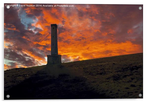 Peel Monument Acrylic by David Yeaman