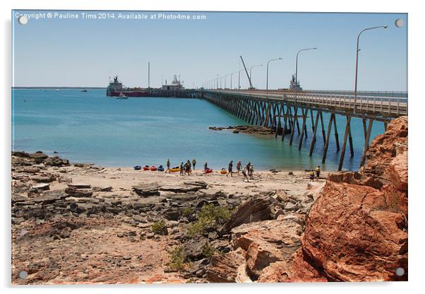 Broome Port Western Australia Acrylic by Pauline Tims