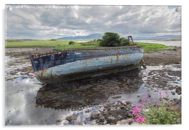  Wreck at Strandhills, Ireland Acrylic by Pauline Tims