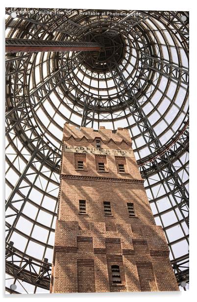 The Shot Tower Melbourne Central Acrylic by Pauline Tims