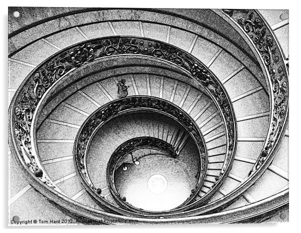 Spiral Staircase at The Vatican Acrylic by Tom Hard