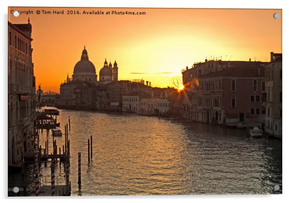 Venice Dawn Acrylic by Tom Hard