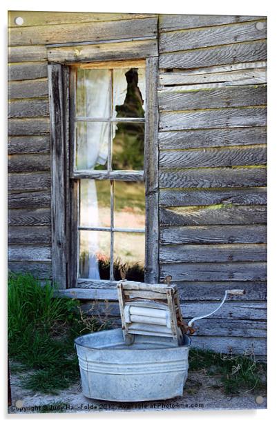 Window on Prairie Life Acrylic by Judy Hall-Folde
