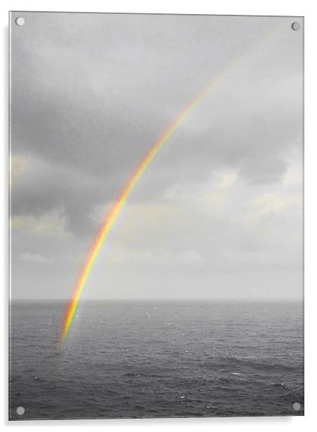 Rainbow Acrylic by Judy Hall-Folde