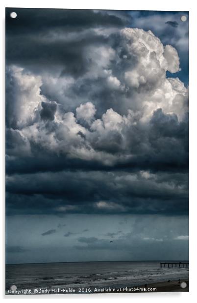 Stormy Weather Acrylic by Judy Hall-Folde