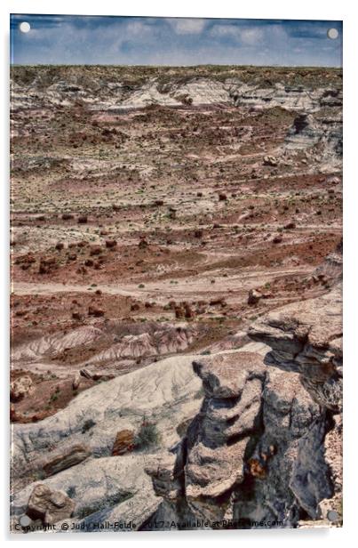 Rugged Terrain of the Southwest Acrylic by Judy Hall-Folde