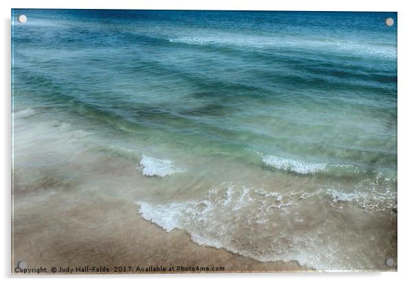 Shimmering Tide Acrylic by Judy Hall-Folde