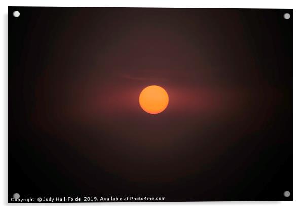 Sweet Belize Sunrise Acrylic by Judy Hall-Folde