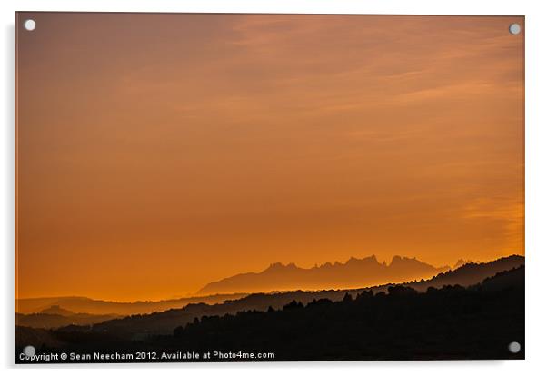 Montserrat at Twilight Acrylic by Sean Needham