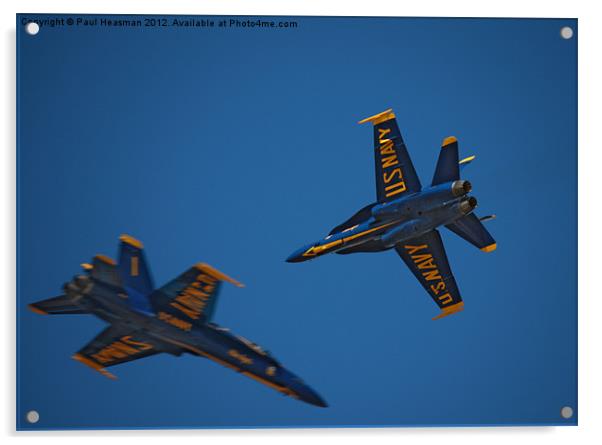 Blue Angels Hornet Acrylic by P H