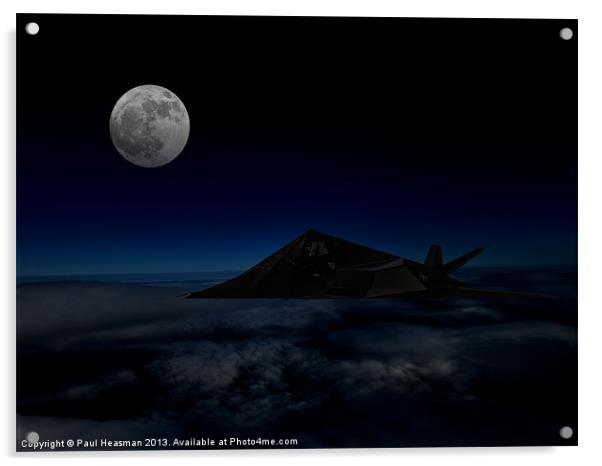 F117A Nighthawk Acrylic by P H