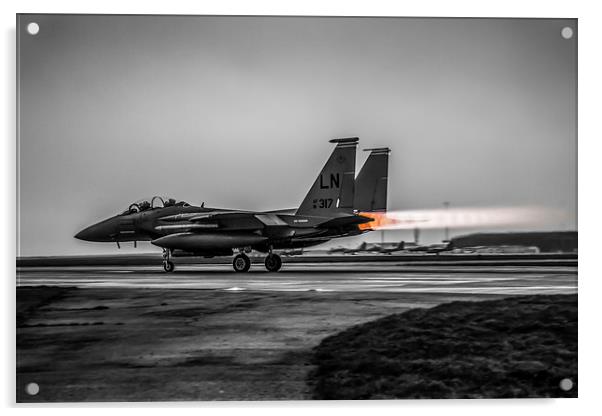 F-15 Eagle Afterburner Acrylic by P H