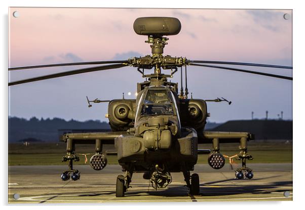  Apache attack helicopter Acrylic by P H