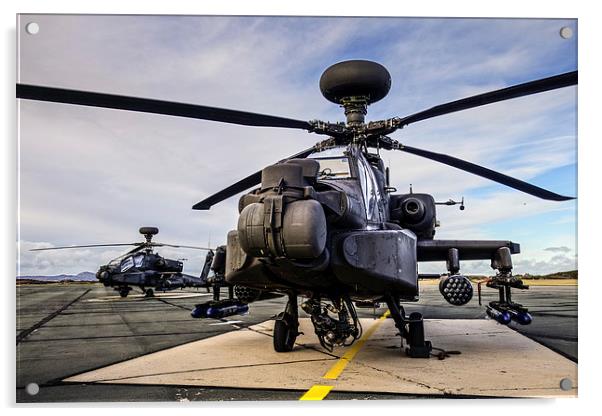 AH-64 Apache helicopters Acrylic by P H