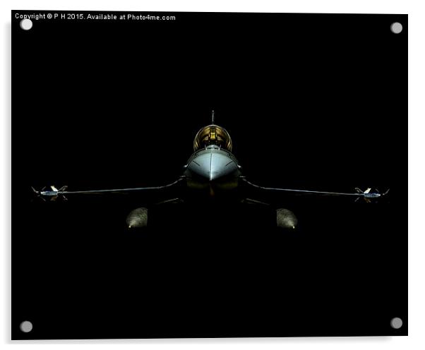  F-16 Fighting Falcon Acrylic by P H