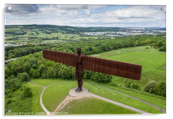 The Angel of the North Acrylic by P H