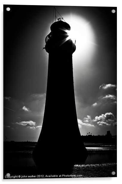 Perch Rock Lighthouse Acrylic by john walker