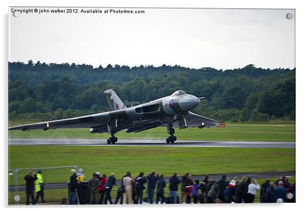 Vulcan Bomber Landing Acrylic by john walker