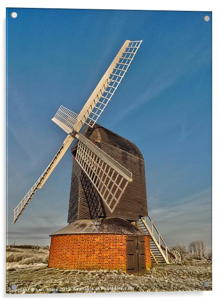 brill windmill Acrylic by carl blake
