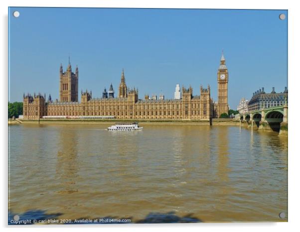 Palace of Westminster Acrylic by carl blake