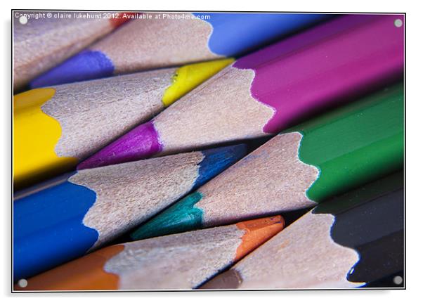 Sharp as a Pencil Acrylic by claire lukehurst