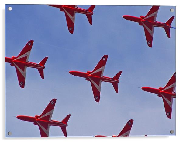 The Red Arrows Acrylic by claire lukehurst