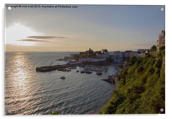 Tenby Harbour Acrylic by nick hirst