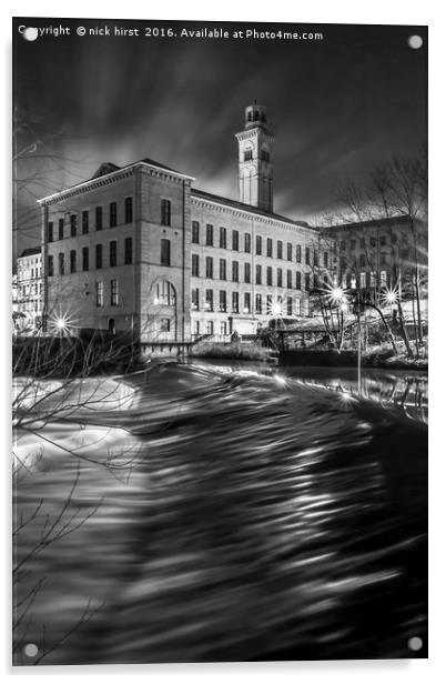 Salts Mill, Saltaire Acrylic by nick hirst