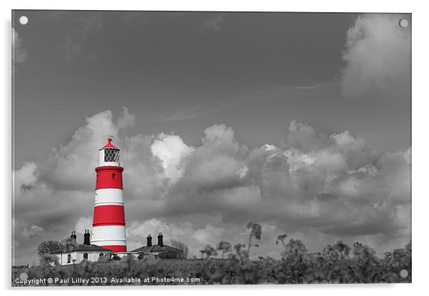 Happisburgh Lighthouse with a difference. Acrylic by Digitalshot Photography