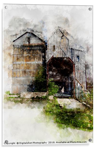 Relict of the Mills Acrylic by Digitalshot Photography