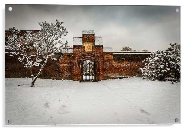 Tudor gateway Acrylic by Matthew Bruce