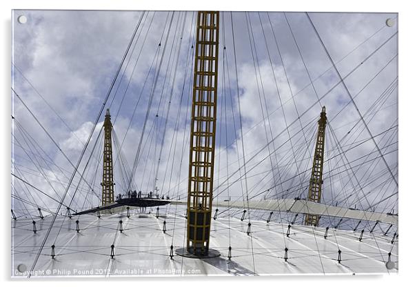 On the roof at O2 Acrylic by Philip Pound