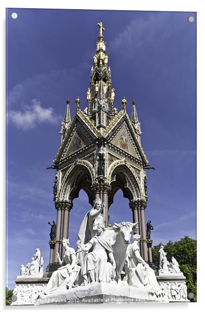Albert Memorial London Acrylic by Philip Pound