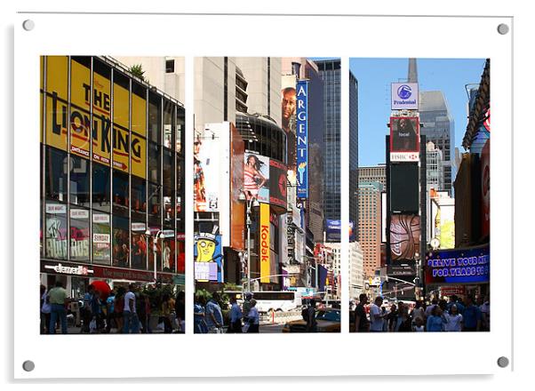 Broadway New York City USA Acrylic by Philip Pound