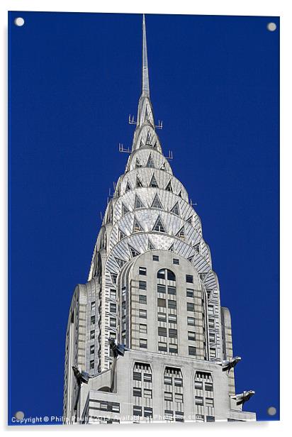 Chrysler Building New York USA Acrylic by Philip Pound