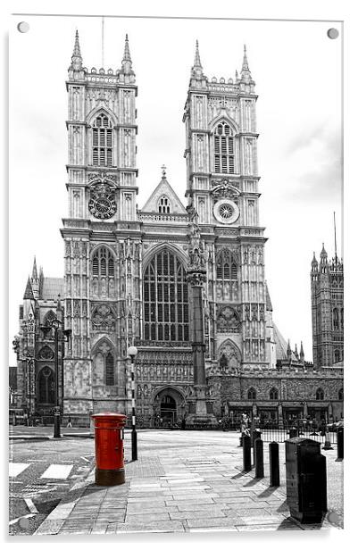Westminster Abbey London Acrylic by Philip Pound