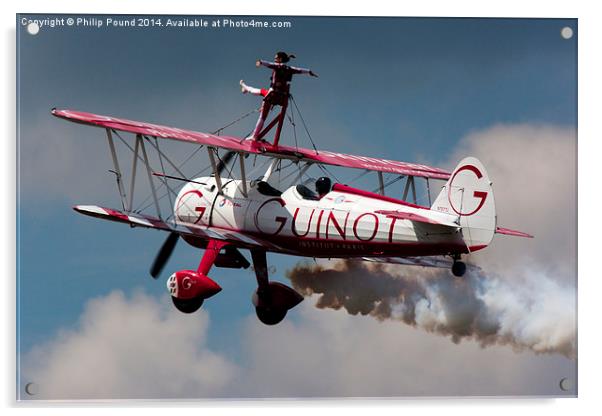  Acrobatic Display Airplane Acrylic by Philip Pound