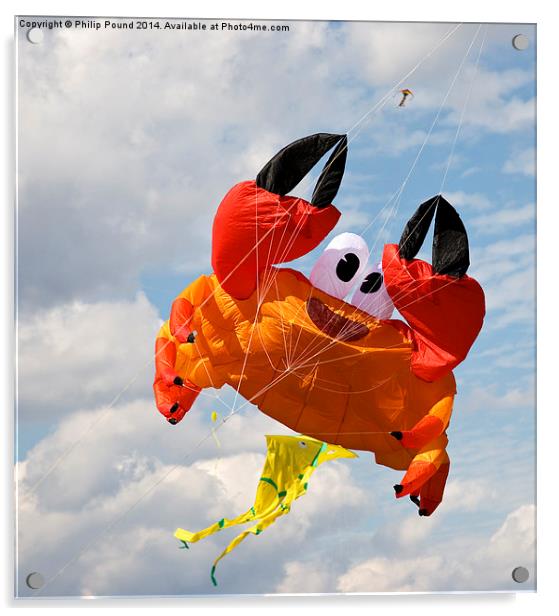  Crab Giant Kite in the Sky at the Blackheath Kite Acrylic by Philip Pound