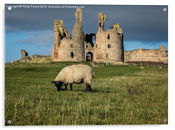 Dunstanburgh Castle  Acrylic by Philip Pound