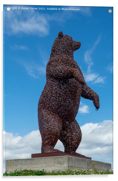 Bear Statue - John Muir tribute Acrylic by Derek Corner