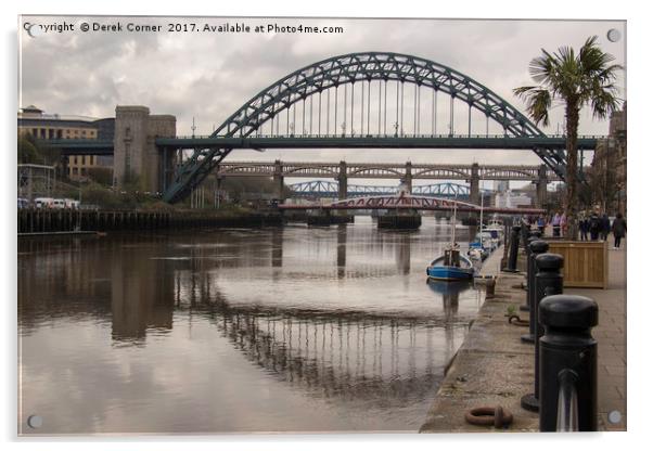 Tyne bridges Acrylic by Derek Corner