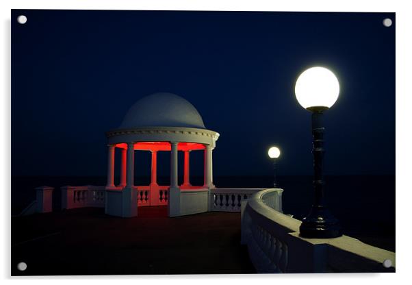 Bexhill Colonnade in Red Acrylic by mark leader