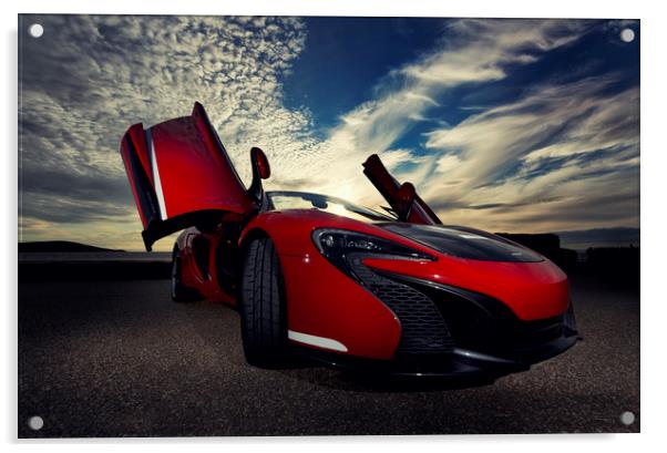 Mclaren 650s Can-am Acrylic by mike Davies
